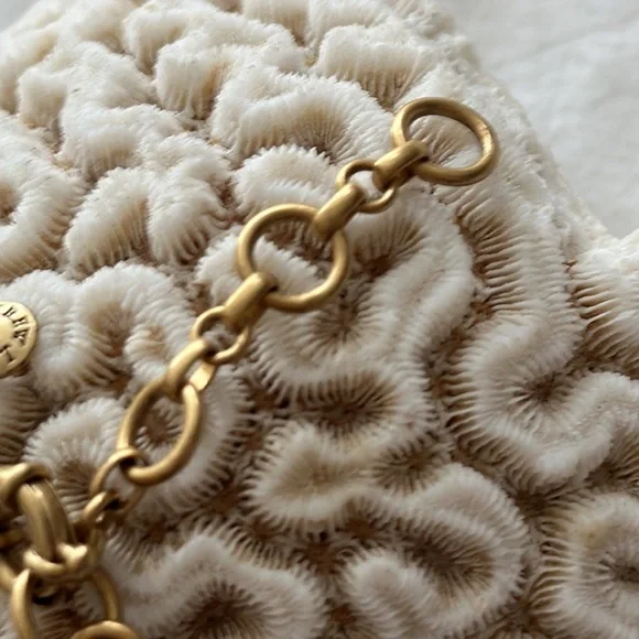 Jcrew white balls and gold tone charm 26” with 4” extension stunning necklace - Picture 12 of 13